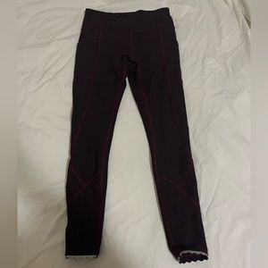 Lululemon Crop Maroon Yoga Pant